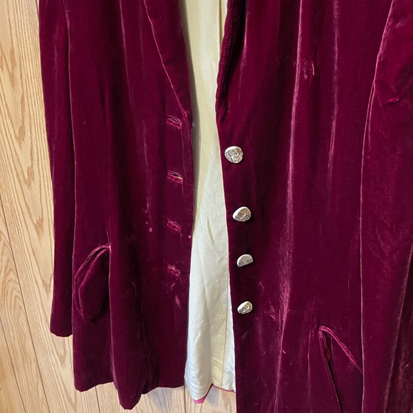 Alease Fisher Red Velvet Size 12 Blazer - Picture 9 of 16
